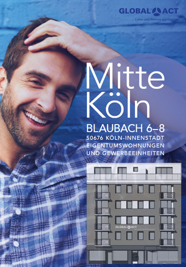 Wohnung zum Kauf Provisionsfrei 409.000 € 3 Zimmer 63,5 m² 3. Geschoss Blaubach 6-8 Altstadt - Süd Köln 50676