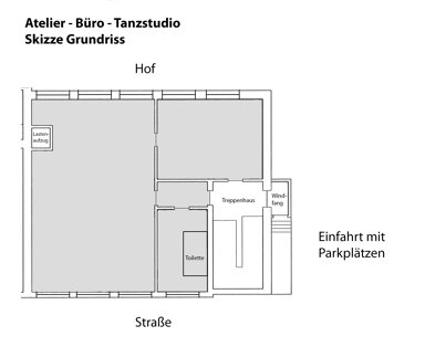 Atelier zur Miete 900 € 2 Zimmer 120 m² Bürofläche Grünwettersbach Karlsruhe 76228