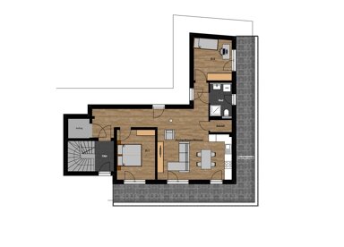 Penthouse zur Miete 1.505 € 3 Zimmer 86 m² frei ab 01.02.2025 Pfungstadt Pfungstadt 64319