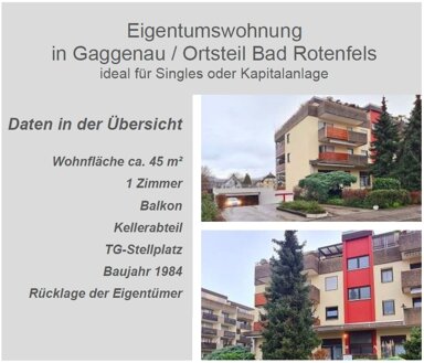 Wohnung zum Kauf 129.000 € 1 Zimmer 45 m² Rotenfels Gaggenau 76571