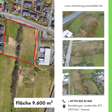 Gewerbegrundstück zum Kauf als Kapitalanlage geeignet 9.600 m² Grundstück Rendsburger Landstraße 477 Russee Kiel 24111