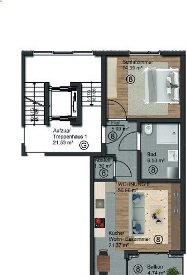 Wohnung zum Kauf 244.000 € 2 Zimmer 51 m² Erdgeschoss Südost Hanau 63450