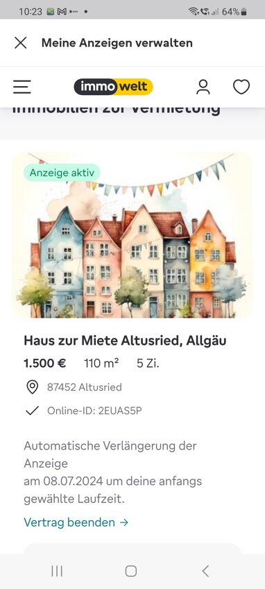 Wohnung zur Miete 1.450 € 5 Zimmer 110 m² 2. Geschoss Altusried Altusried 87452