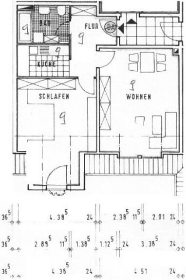 Wohnung zur Miete 917 € 2 Zimmer 65 m² 3. Geschoss Seligentaler Straße 6 West Landshut 84034
