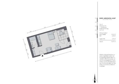 Wohnung zum Kauf Provisionsfrei 190.900 € 1 Zimmer 39,8 m² 1. Geschoss Obere Vorstadt 2 Tuttlingen Tuttlingen 78532