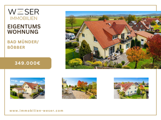 Wohnung zum Kauf 349.000 € 3 Zimmer 156,5 m² Böbber Bad Münder Am Deister 31848