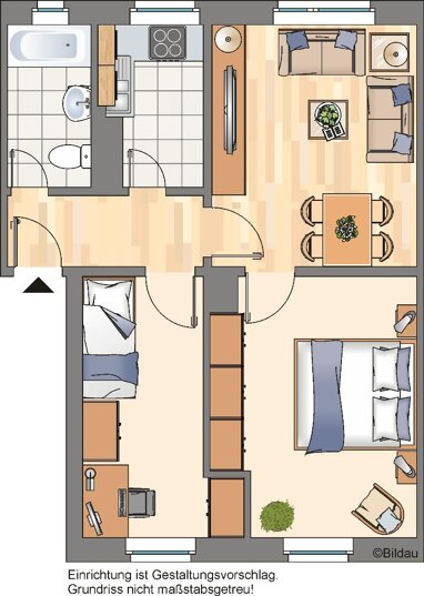 Wohnung zur Miete 369 € 3 Zimmer 48,1 m² 1. Geschoss Castroper Hellweg 41 Kornharpen - Voede - Abzweig Bochum 44805