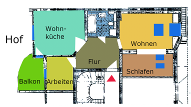 Wohnung zur Miete 555 € 3 Zimmer 72 m² 4. Geschoss Lessingstraße 2 Ströbitz Cottbus 03046