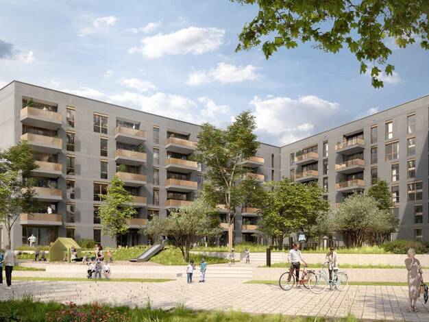 Wohnung zum Kauf - Neubau provisionsfrei 655.900 € 3 Zimmer 89,2 m² 1. Geschoss Marlene-Dietrich-Str. 18 Heerdt Düsseldorf 40549