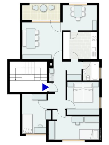 Wohnung zur Miete 690 € 4 Zimmer 83,8 m² 3. Geschoss Eichengrund 10 Eichenplatz Ulm 89075