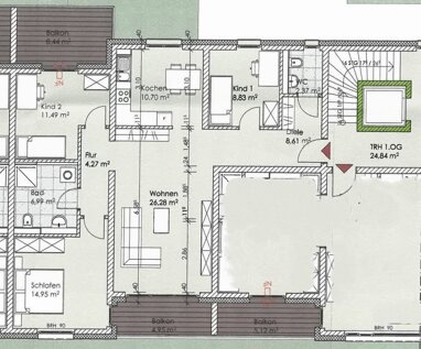 Wohnung zur Miete 1.220 € 4 Zimmer 97,7 m² 2. Geschoss Ernst-Bloch-Straße Innenstadt - West 7 Worms 67549