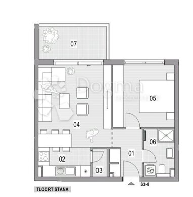 Wohnung zum Kauf 140.000 € 2 Zimmer 53 m² 3. Geschoss Veliko Polje 10000