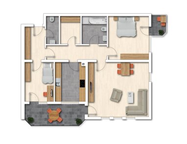 Apartment zum Kauf Provisionsfrei 277.475 € 3 Zimmer 111 m² 1. Geschoss Holzbruckweg 10 Röttenbach Röttenbach 91187