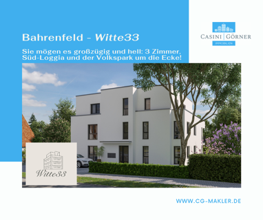 Wohnung zum Kauf Provisionsfrei 875.000 € 3 Zimmer 103 m² 1. Geschoss Bahrenfeld Hamburg 22761