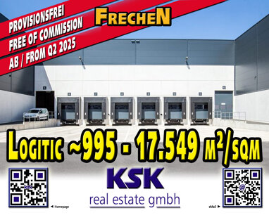 Logistikzentrum zur Miete Provisionsfrei 995 m² Lagerfläche teilbar von 995 m² bis 17.549 m² Innenstadt Frechen 50226