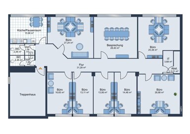 Praxisfläche zur Miete 11,35 € 8 Zimmer 235,9 m² Bürofläche Walle Bremen 28219