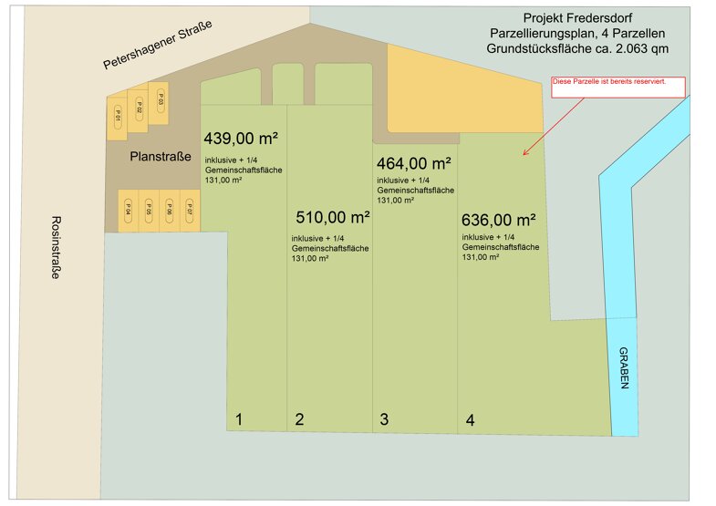 Grundstück zum Kauf 500.000 € 439 m² Grundstück Fredersdorf-Süd Fredersdorf-Vogelsdorf 15370