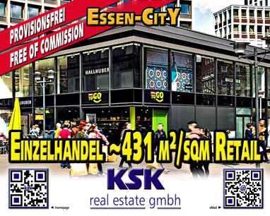 Laden zur Miete Provisionsfrei 18,40 € 430,6 m² Verkaufsfläche Stadtkern Essen 45127