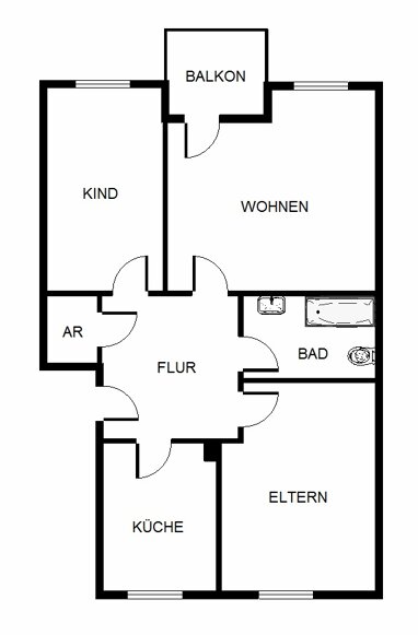 Wohnung zur Miete nur mit Wohnberechtigungsschein 316,88 € 3 Zimmer 69,4 m² Erdgeschoss Königsberger Straße 7 Wahllokal 40 Siegburg 53721