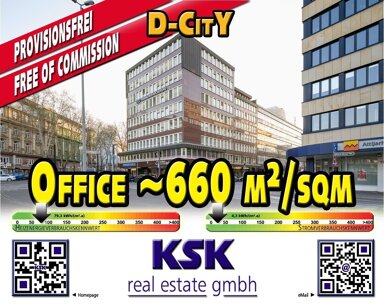 Bürofläche zur Miete provisionsfrei 16 € 660 m² Bürofläche teilbar von 376 m² bis 660 m² Stadtmitte Düsseldorf 40210