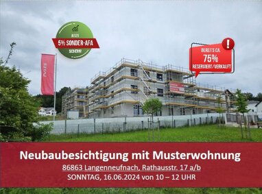 Wohnung zum Kauf 284.380 € 2 Zimmer 60 m² Erdgeschoss Langenneufnach Langenneufnach 86863