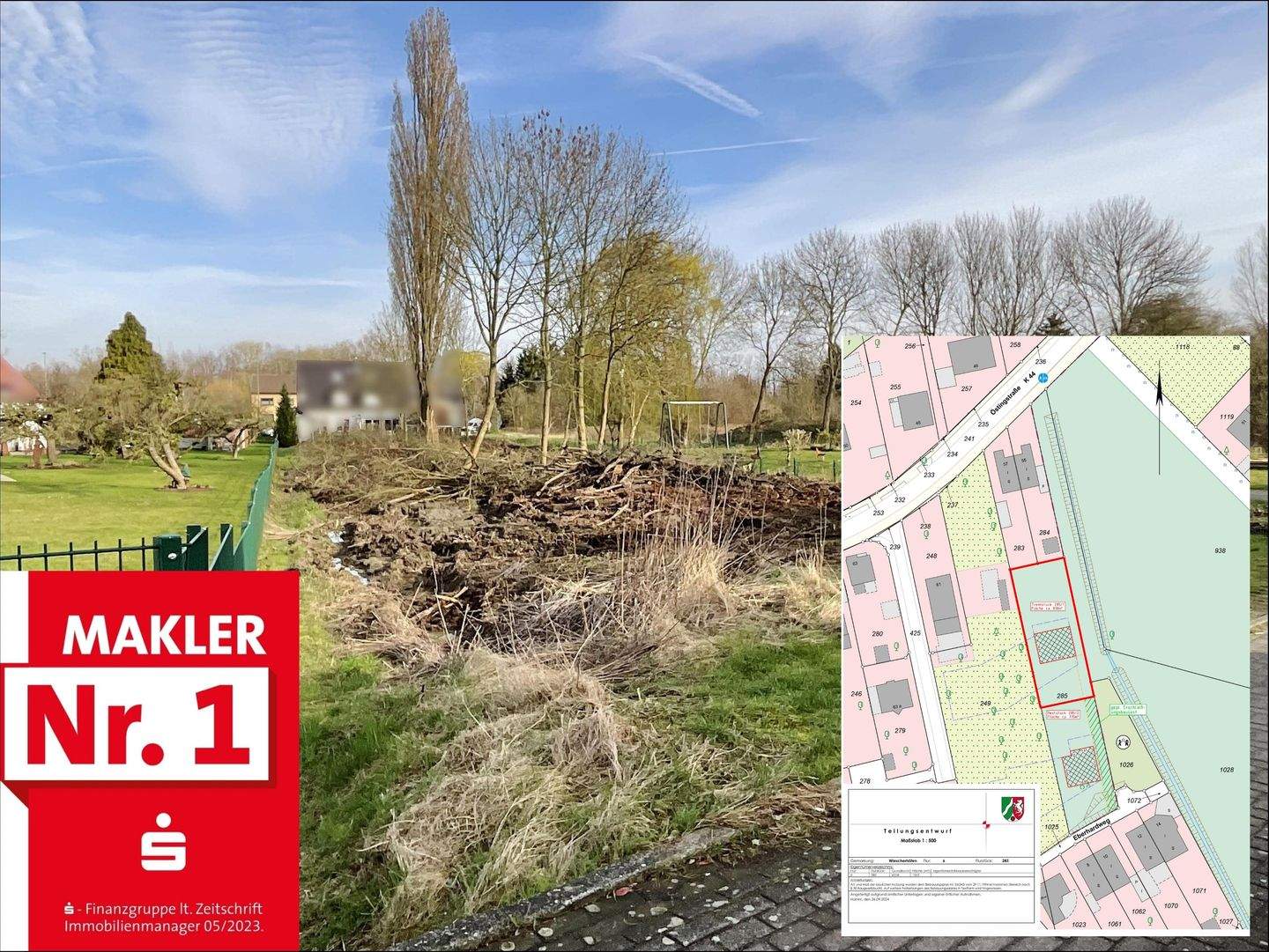 Interessante große Baulücke für freistehendes EFH