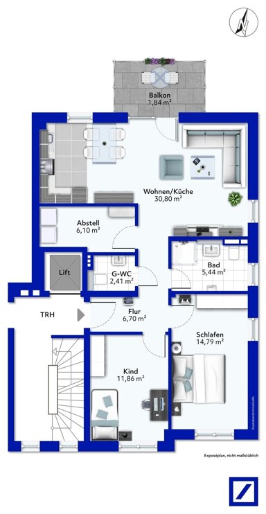 Wohnung zum Kauf provisionsfrei nur mit Wohnberechtigungsschein 353.188 € 3 Zimmer 80,3 m² 1. Geschoss Bitburg Bitburg 54634