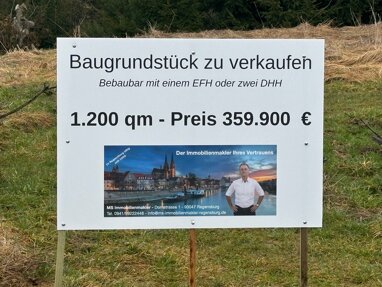 Grundstück zum Kauf 359.900 € 1.200 m² Grundstück Perkam Perkam 94368