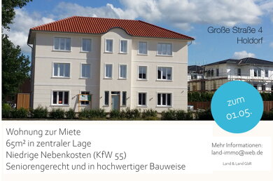 Wohnung zur Miete 640 € 2 Zimmer 65 m² 2. Geschoss frei ab 01.05.2025 Große Straße 4 Holdorf Holdorf 49451