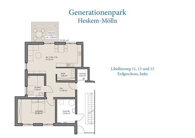 Wohnung zur Miete 840,77 € 2 Zimmer 73 m² 1. Geschoss Libellenweg 11, 13 und 15 Heskem Ebsdorfergrund 35085