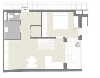 Wohnung zur Miete 560 € 2 Zimmer 55 m² Am Tafelacker 16 Südstadt Weinheim 69469
