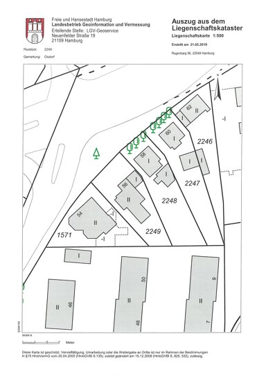 Grundstück zum Kauf provisionsfrei 550.000 € 557 m² Grundstück Rugenbarg 56 Osdorf Hamburg 22549