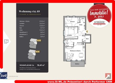 Wohnung zum Kauf Provisionsfrei 430.000 € 3 Zimmer 78,5 m² 1. Geschoss Stelle Stelle 21435