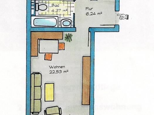 Wohnung zur Miete 696 € 2 Zimmer 58 m² Geschoss 5/6 frei ab 01.04.2026 Ost Rosenheim 83022