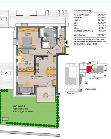 Wohnung zum Kauf provisionsfrei 341.000 € 3 Zimmer 90 m² Egg Egg 87743