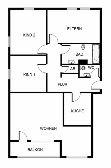 Wohnung zur Miete 1.139,11 € 4 Zimmer 92,5 m² 2. Geschoss Georg-Schrank-Straße 7 Hechtsheim Mainz 55129