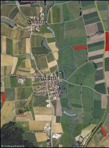 Land-/Forstwirtschaft zum Kauf 36.232 m² Grundstück Lehmingen Oettingen 86732