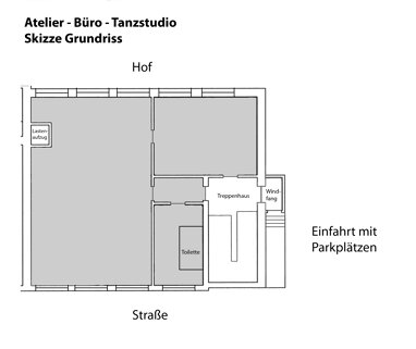 Atelier zur Miete 900 € 2 Zimmer 150 m² Bürofläche Grünwettersbach Karlsruhe 76228