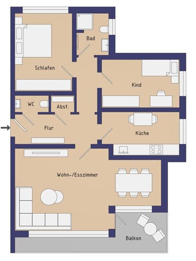 Wohnung zur Miete 1.250 € 3 Zimmer 83 m² EG frei ab sofort Alt - Reinbek Reinbek 21465