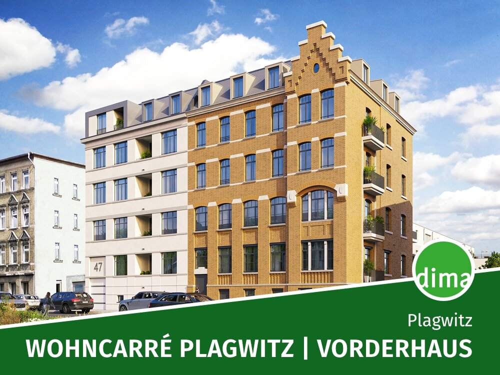 Wohnung zum Kauf 262.000 € 2 Zimmer 48,2 m²<br/>Wohnfläche 1. Stock<br/>Geschoss Gießerstraße 47 a Plagwitz Leipzig 04229