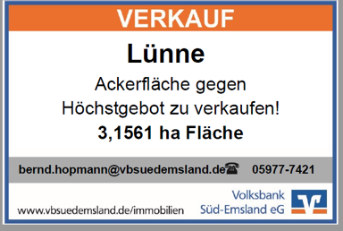 Landwirtschaftliche Fläche zum Kauf 30.859 m² Grundstück Lünne Lünne 48480