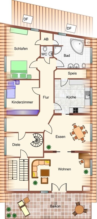 Wohnung zum Kauf 399.000 € 4 Zimmer 129 m² 2. Geschoss Leutkirch Leutkirch im Allgäu 88299