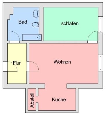 Wohnung zur Miete 240 € 2 Zimmer 49 m² Lindenstraße 7 Zittau Zittau 02763
