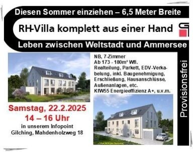 Reihenmittelhaus zum Kauf provisionsfrei 1.000.000 € 7 Zimmer 173 m² 216 m² Grundstück Neugilching Gilching 82205