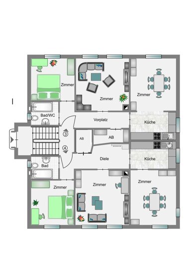 Wohnung zum Kauf 483.377 € 3 Zimmer 77,4 m² Dobel Stuttgart 70184