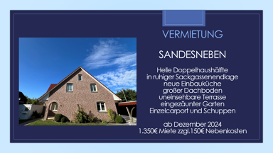 Doppelhaushälfte zur Miete 1.350 € 5 Zimmer 140 m² 350 m² Grundstück frei ab sofort Sandesneben Sandesneben 23898