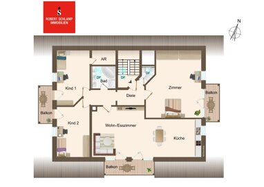 Wohnung zur Miete 1.450 € 4 Zimmer 121 m² 2. Geschoss frei ab 01.08.2024 Großholzhausen Raubling 83064