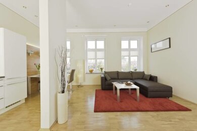 Wohnung zur Miete Wohnen auf Zeit 2.900 € 2 Zimmer 48 m² frei ab sofort Johannisplatz Zentrum-Südost Leipzig 04103