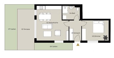 Wohnung zur Miete 1.350 € 2 Zimmer 53,3 m² Erdgeschoss Leopoldsdorf 2333