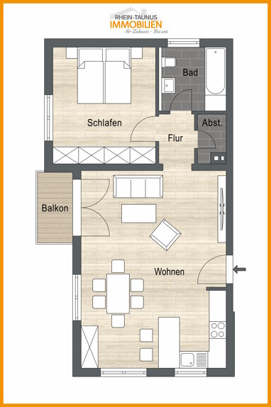 Wohnung zum Kauf 149.500 € 2 Zimmer 59,3 m² Horressen Montabaur 56410